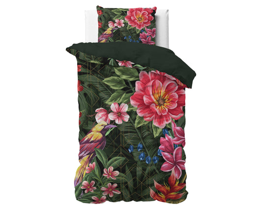 Duvet Cover Set Milou 2 Green 140 x 200/220