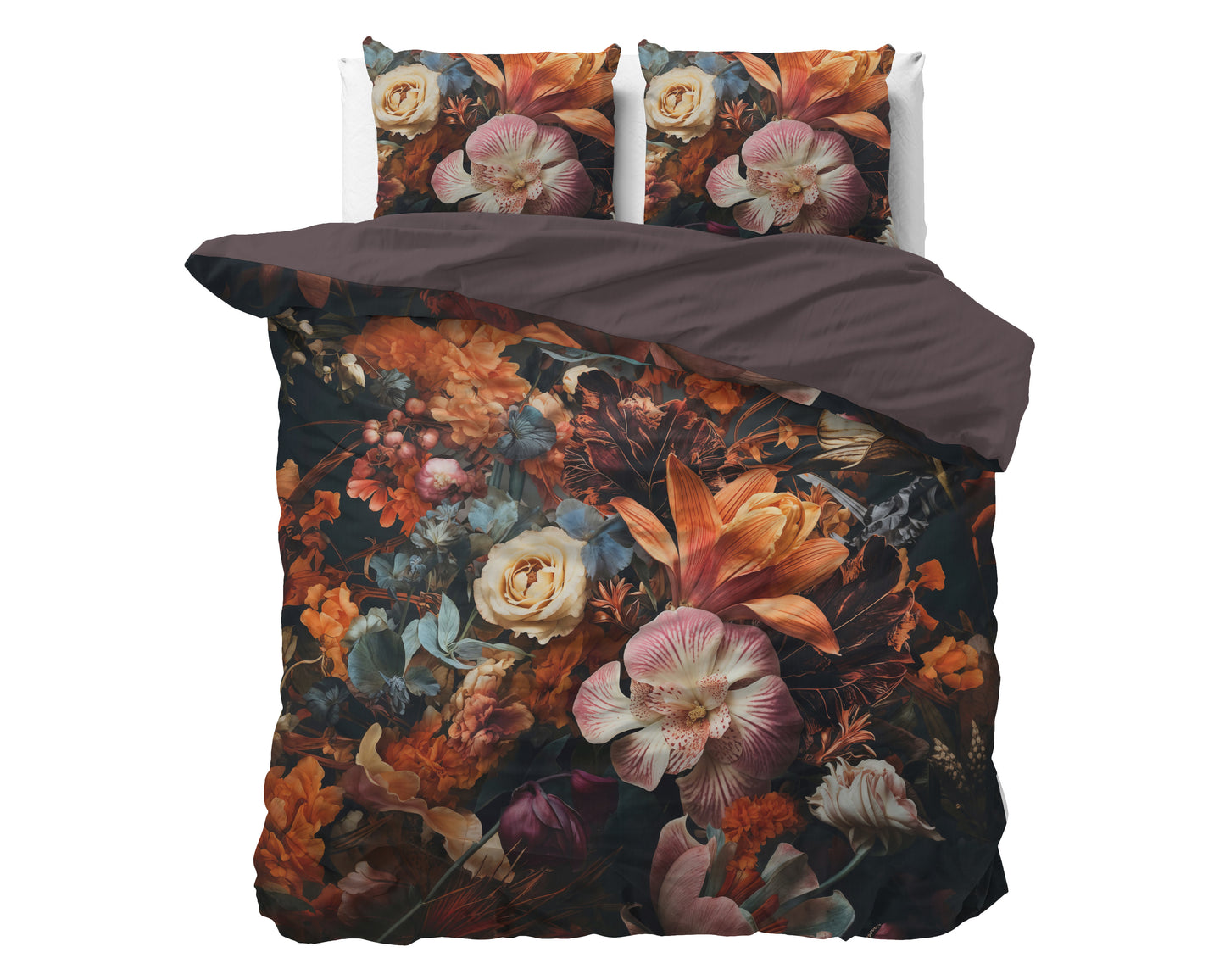 Duvet Cover Set Flower Artistic Multi 200 x 200/220