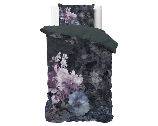 Duvet Cover Set Delora Black 140 x 200/220