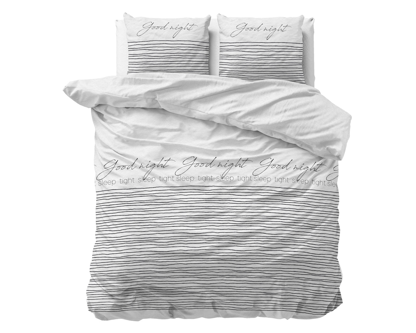 Duvet Cover Set Sleeptight 2 White 200 x 200/220