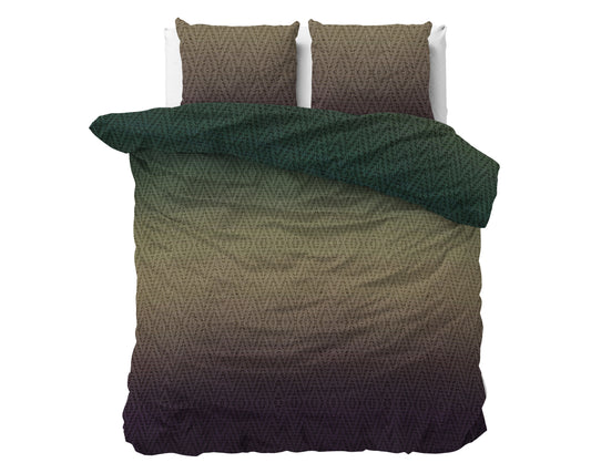 Duvet Cover Set Warm Knits Brown 240 x 200/220