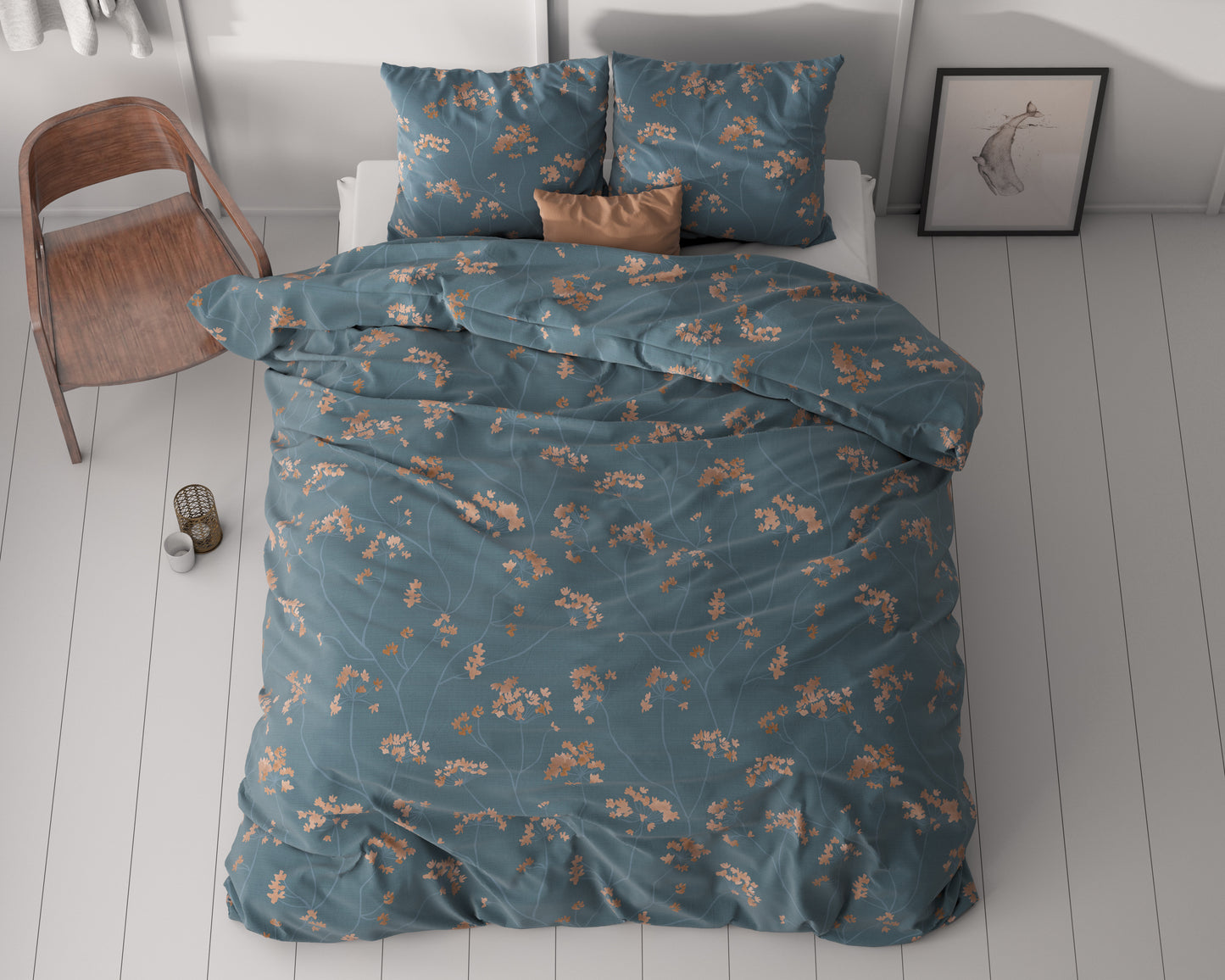 Duvet Cover Set Gia Blue 200 x 220