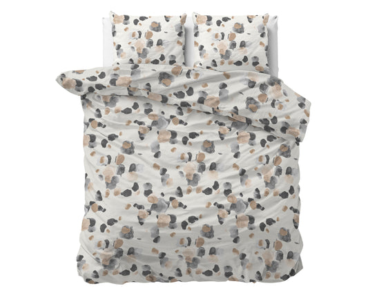 Duvet Cover Set Spotty Sand 200 x 220