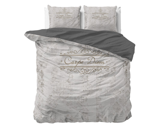 Duvet Cover Set Carpe Diem 2 Anthracite 240 x 200/220