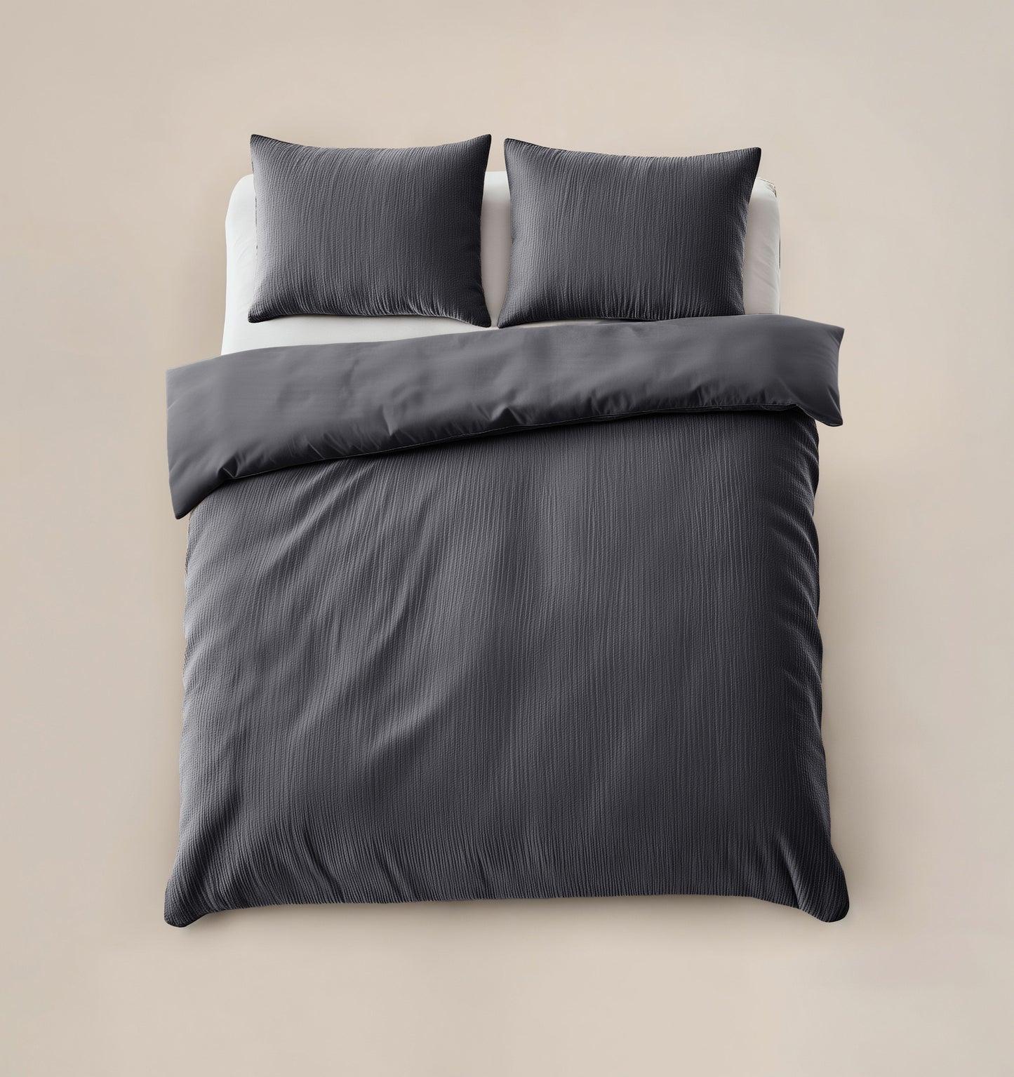 Duvet Cover Set Velvet Cartier Anthracite 240 x 220