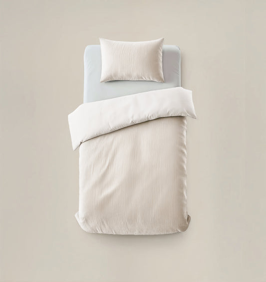 Duvet Cover Set Velvet Cartier Cream 140 x 220