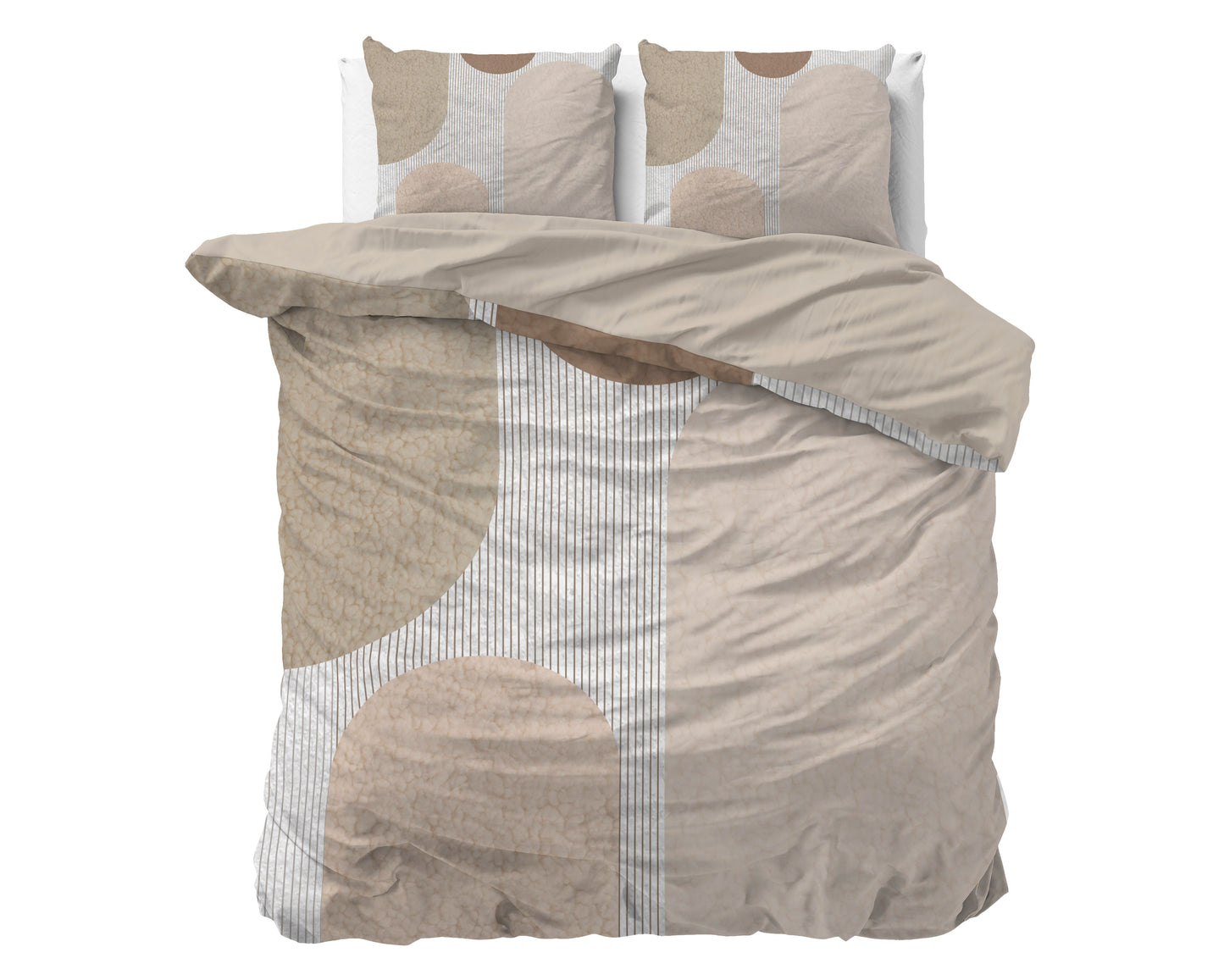 Duvet Cover Set Teddy Print Cream 200 x 200/220