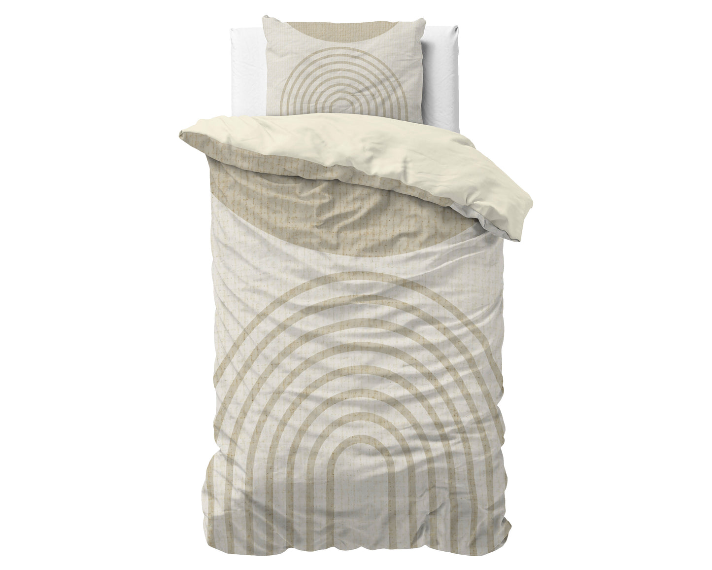 Duvet Cover Set Lobna Beige 140 x 200/220