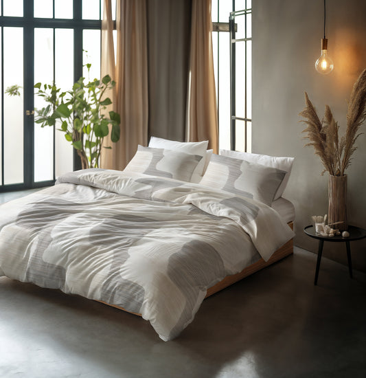 Duvet Cover Set Dune Gray 200 x 200/220