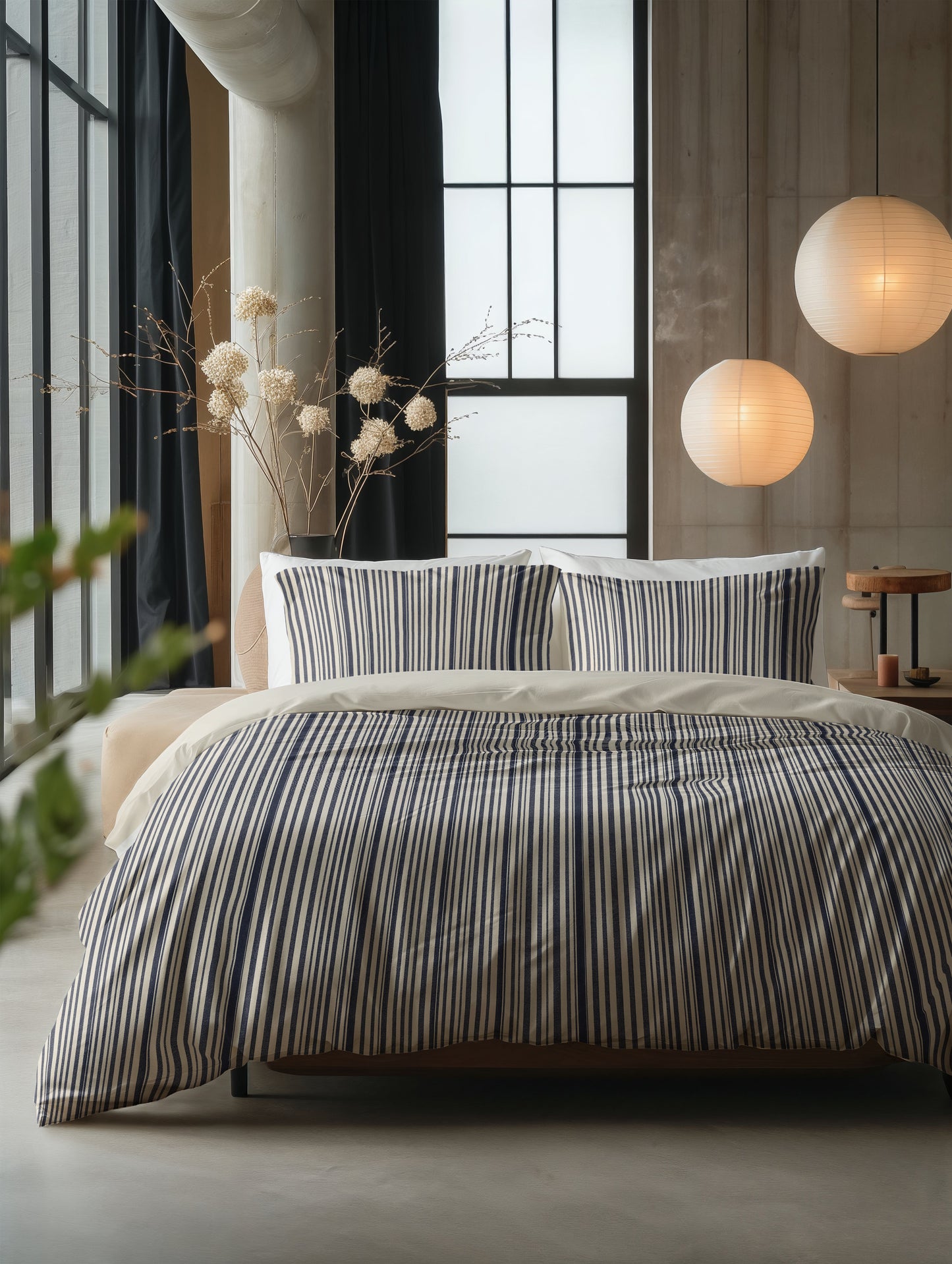 Duvet Cover Set Blue Regatta Blue 240 x 200/220