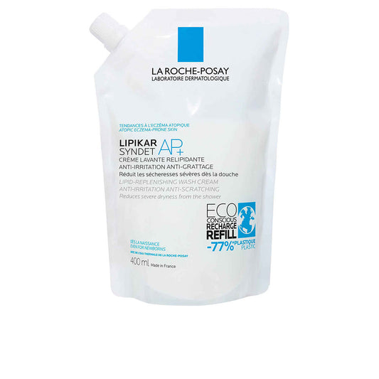 LIPIKAR SYNDET AP+ relipidizing and anti-irritation shower cream for atopic skin, 400 ml refill