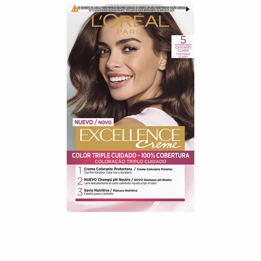 EXCELLENCE Tint cream #5-castaño claro 192 ml