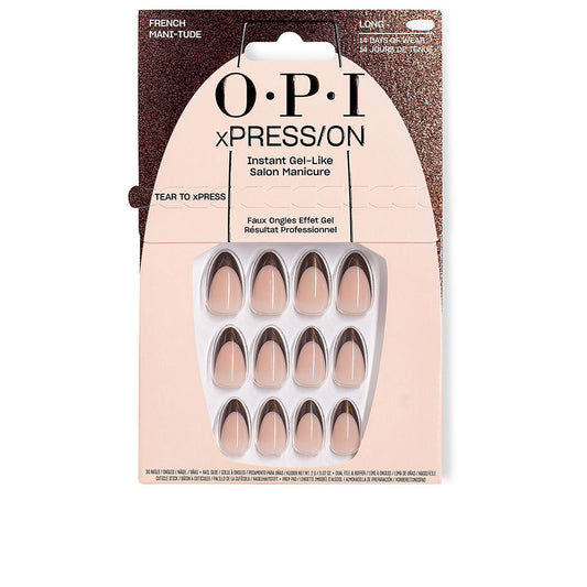 OPI xPRESS/ON - What's Your Mannitude Collection - French Mani-tude Nails 30 Count
