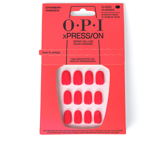 OPI xPRESS/ON Artificial Nails Iconic Shades #Strawberry Margarita 30 u