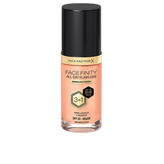 FACEFINITY 3IN1 primer, concealer &amp; foundation #64-rose gold 30 ml