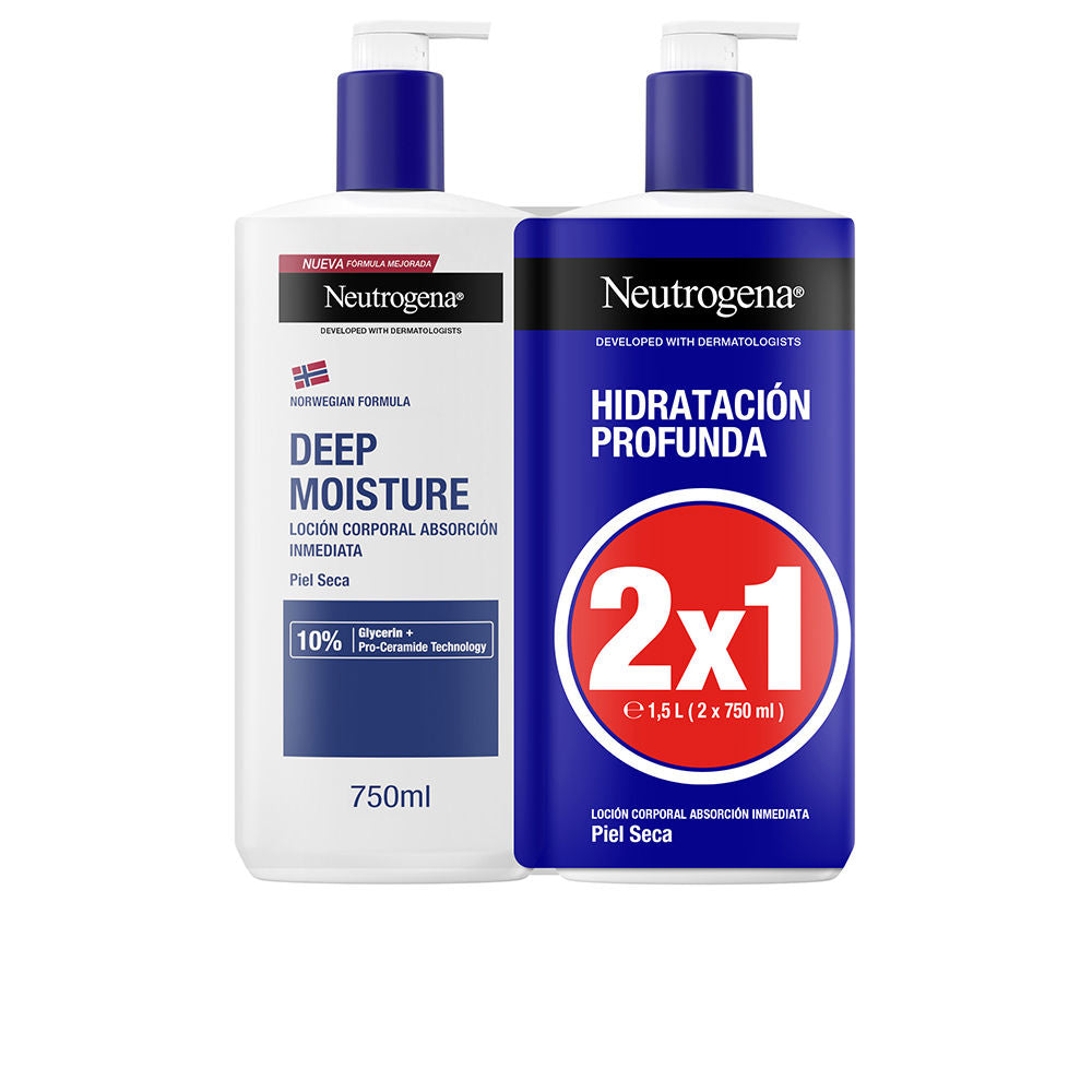 DEEP HYDRATION dry skin lotion pack 2 x 750 ml