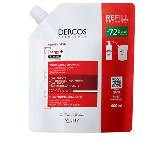 DERCOS ENERGY+ Stimulating Shampoo Refill 400 ml