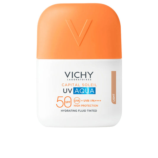 CAPITAL SOLEIL UV AQUA moisturizing fluid with color SPF50 #Light 50 ml