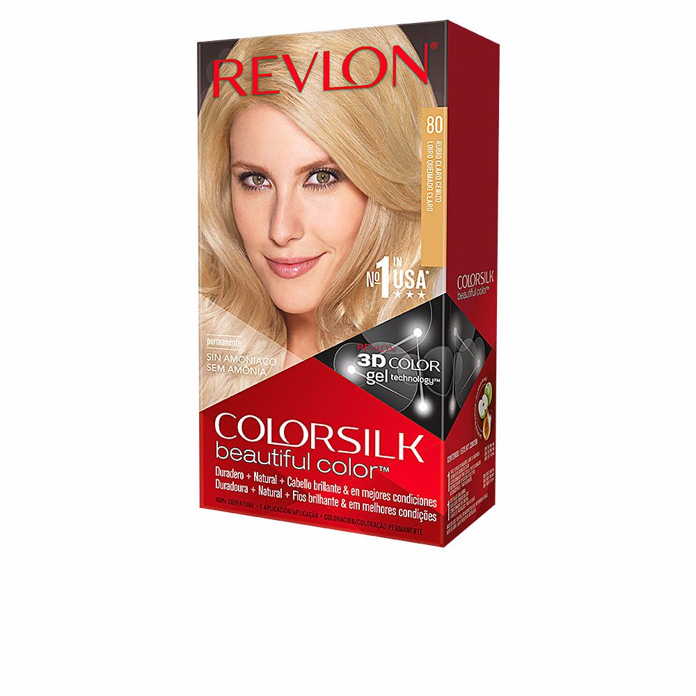 COLORSILK tinte #80-rubio claro cenizo 1 u