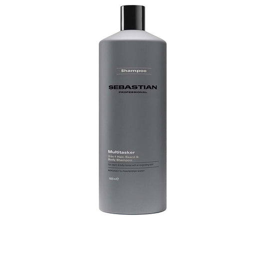 MULTITASKER 3-in-1 shampoo for men, hair, beard and body, cleanses and provides freshness 1000 ml