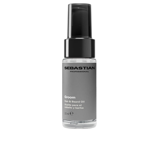 GROOM hair and beard oil for men provides softness, definition and shine 30 ml