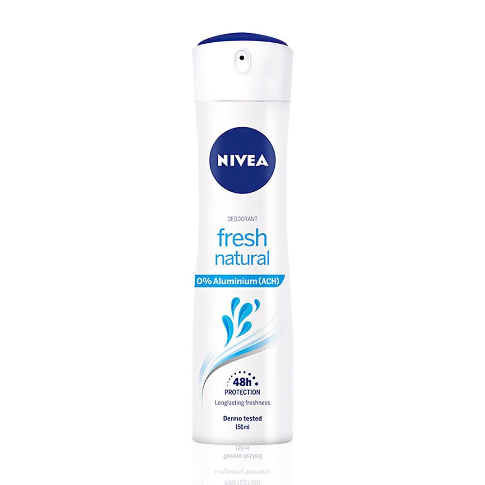 Nivea 0% Aluminium Fresh Natural Deo Spray 150 Ml - Salevare.com