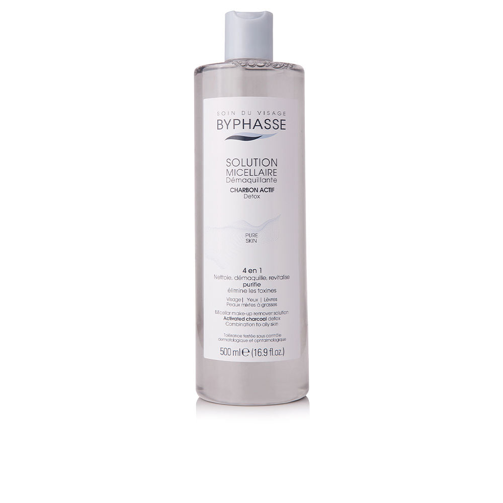 Byphasse Micellar Solution Makeup Remover With Activated Carbon 500 Ml - Salevare.com