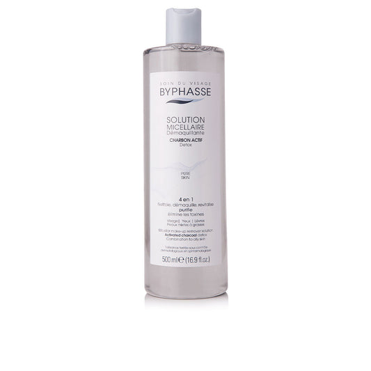 Byphasse Micellar Solution Makeup Remover With Activated Carbon 500 Ml - Salevare.com