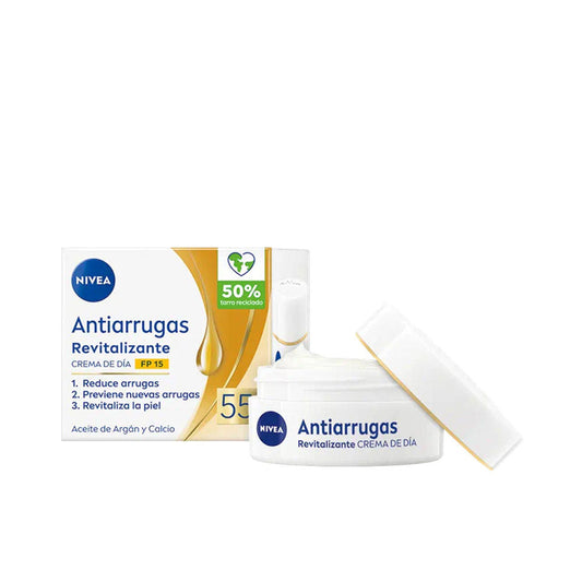 Nivea Anti-Wrinkle 55+ Revitalizing Day Care Cream Spf15 50 Ml - Salevare.com