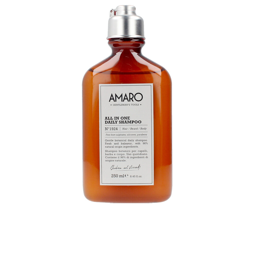 Farmavita Amaro All In One Daily Shampoo Nº1924 Hair/Beard/Body 250 Ml