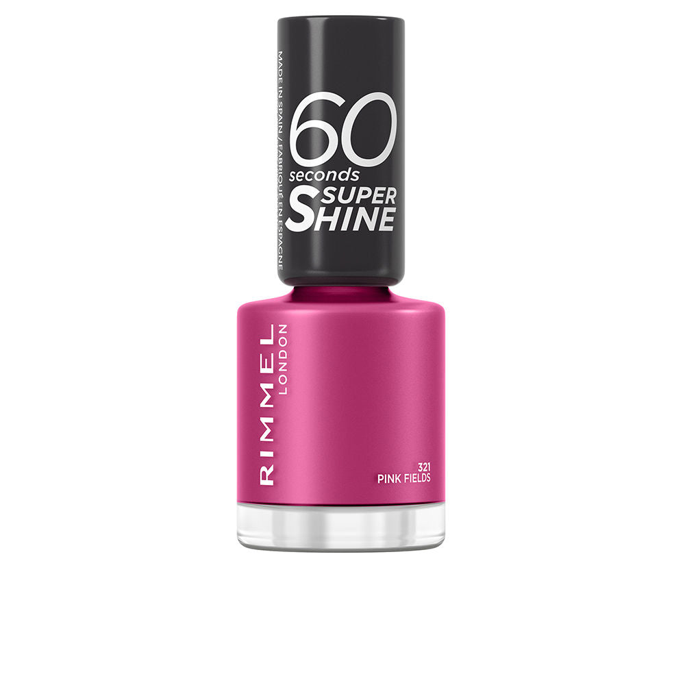 Rimmel London 60 Seconds Super Shine Nail Polish #321 -Pink Fields 8 Ml - Salevare.com