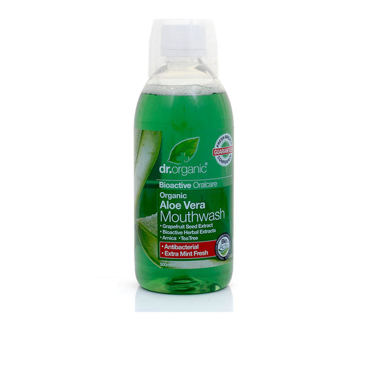 Dr. Organic Aloe Vera Enjuague Bucal 500 Ml - Salevare.com