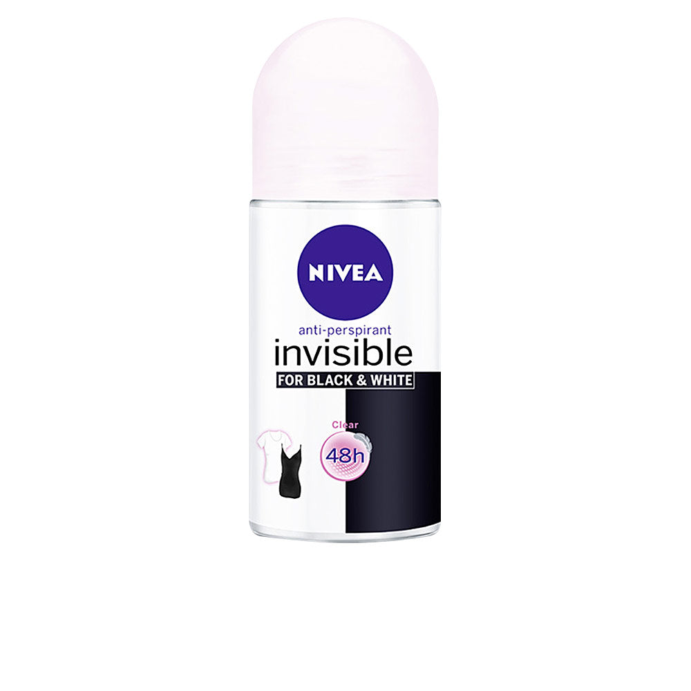 Nivea Black & White Invisible Deodorant Roll-On 50 Ml - Salevare.com