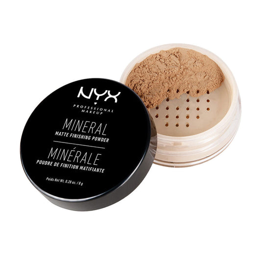 Nyx Professional Make Up Mineral Matte Finishing Powder #Medium/Dark 8 Gr - Salevare.com