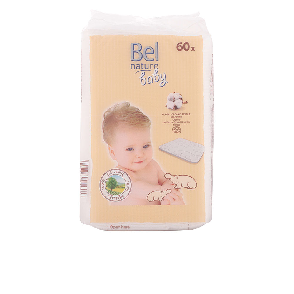 Bel Nature Ecocert Maxi Discos Bebé Algodón 100% Orgánico 60 Pz - Salevare.com