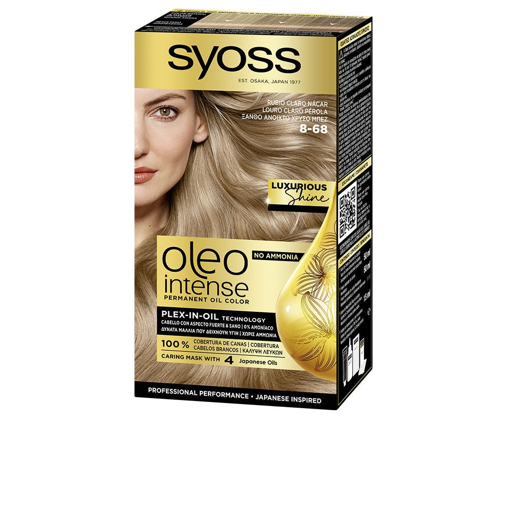 Syoss Oleo Intense Ammonia-Free Dye #8-68-Light Mother-Of-Pearl Blonde 5 U