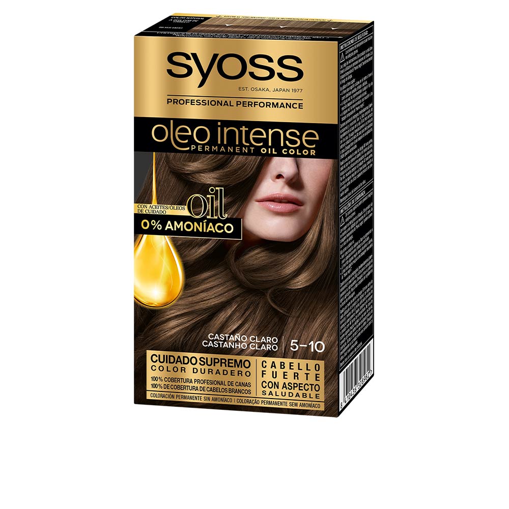 Syoss Oleo Intense Ammonia-Free Hair Color #5.10-Light Brown 5 Pcs