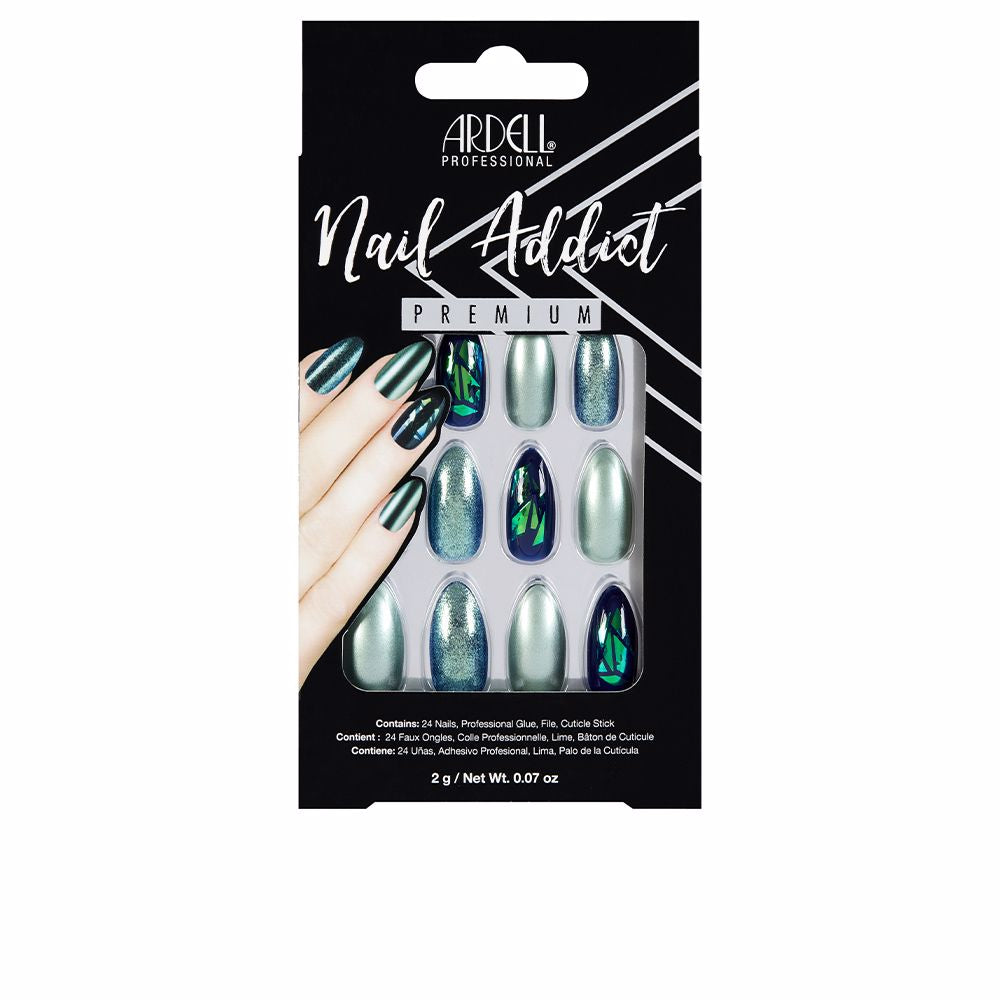 Ardell Nail Addict Green Glitter Chrome 1 U - Salevare.com