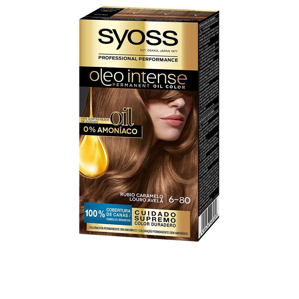 Syoss Oleo Intense Ammonia-Free Hair Color #6.80-Caramel Blonde 5 Pcs