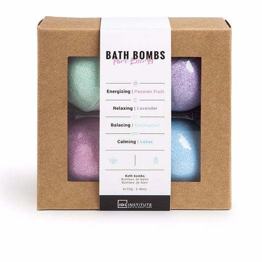 Idc Institute Bath Bombs Pure Energy Set 4 Pz - Salevare.com