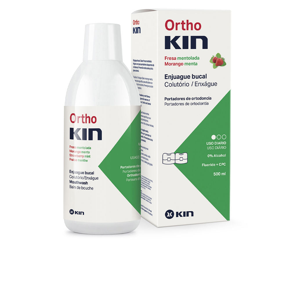 Kin Orthokin Enjuague Bucal #Fresa Mentolado 500 Ml - Salevare.com