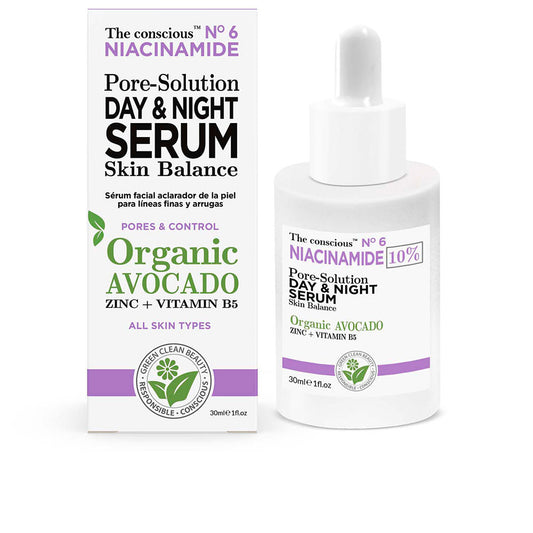 The Conscious Niacinamide Pore-Solution Day & Night Serum Organic Avocado 30 Ml - Salevare.com