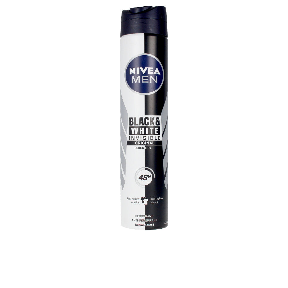 Nivea Men Black & White Invisible Deodorant Spray 200 Ml - Salevare.com
