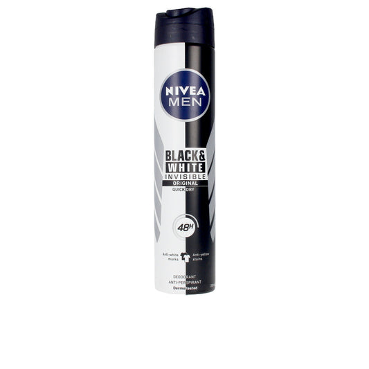 Nivea Men Black & White Invisible Deodorant Spray 200 Ml - Salevare.com