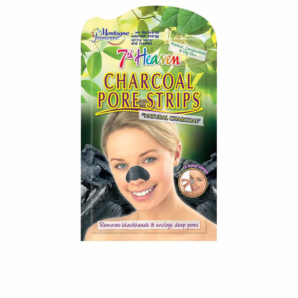 7Th Heaven Charcoal Pore Strips 3 U - Salevare.com