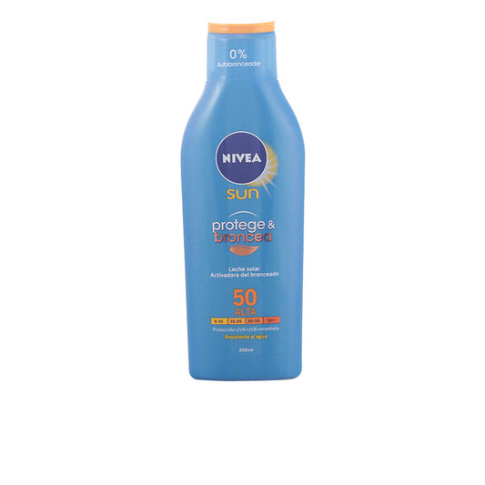 Nivea Sun Protects&Amp;Tans Milk Spf50 200 Ml - Salevare.com