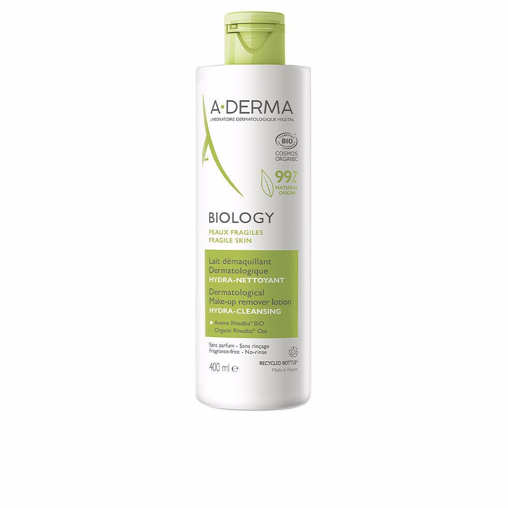 A-Derma Biology Leche Desmaquillante Dermatológica 400 Ml - Salevare.com