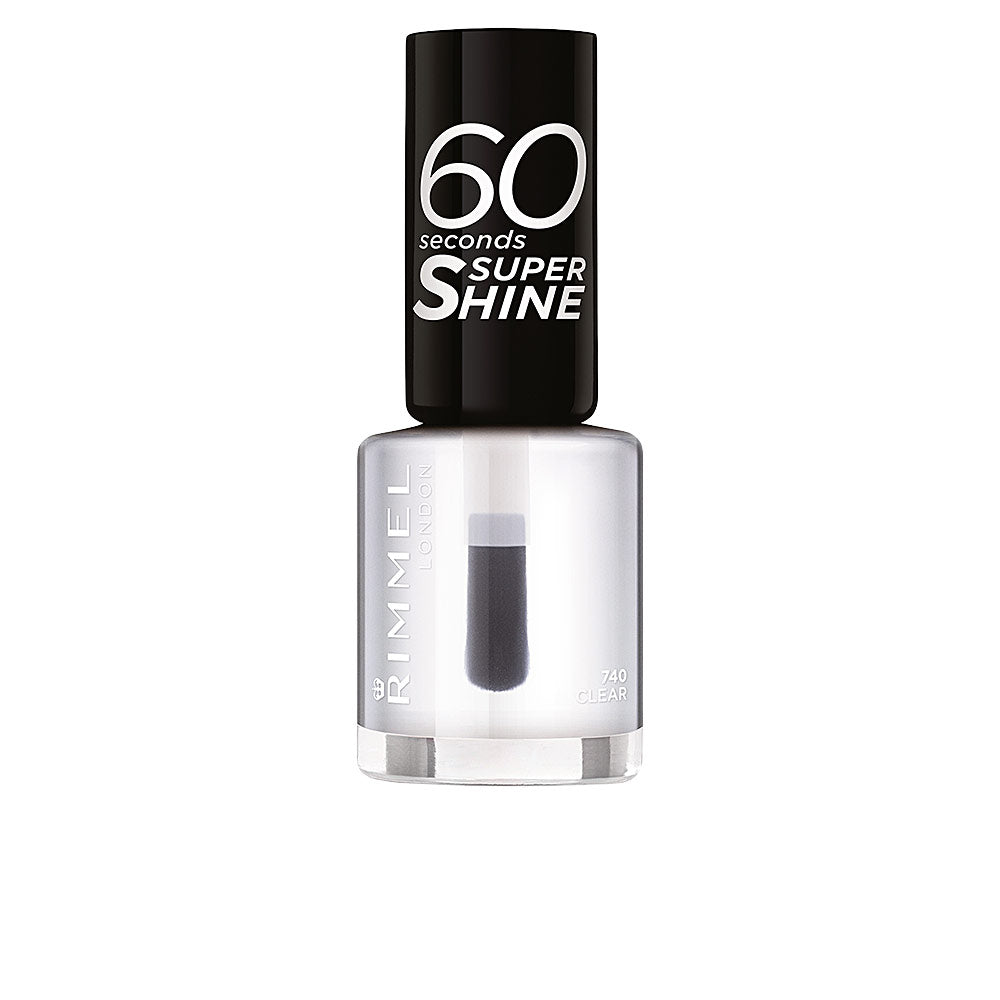 Rimmel London 60 Seconds Super Shine Nail Polish #740-Clear 8 Ml - Salevare.com