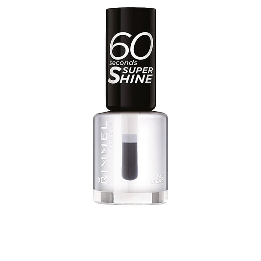 Rimmel London 60 Seconds Super Shine Nail Polish #740-Clear 8 Ml - Salevare.com