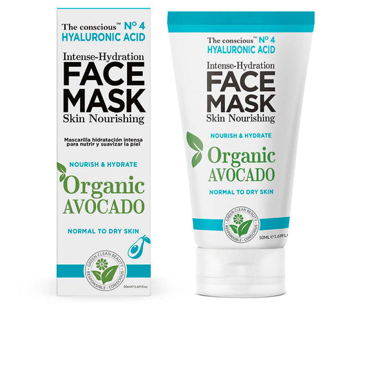 The Conscious Hyaluronic Acid Intense-Hydration Face Mask Organic Avocado 50 Ml - Salevare.com